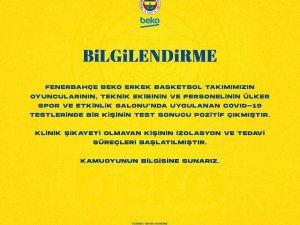 Fenerbahçe Erkek Basketbol Takımı’nda 1 Kişinin Testi Pozitif Çıktı