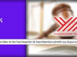 Yök, Para Karşılığında Tez Ve Ödev Yazılmasına İlişkin Hukuki Süreci Başlattı