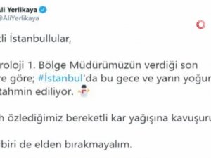İstanbul’da Yoğun Kar Yağışı Bekleniyor