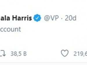 Çiçeği Burnunda Başkan Yardımcısı Harris’ten İlk Paylaşım