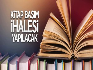 Kitap basım ihalesi yapılacak