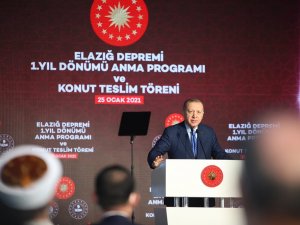 Cumhurbaşkanı Erdoğan: “Elazığ’da 8 Bin Ailemizi Yeni Evlerine Kavuşturmuş Oluyoruz”