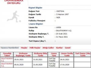 Galatasaray’da Yeni Transfer Henry Onyekuru’nun Lisansı Çıkartıldı