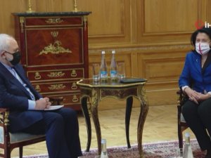 İranlı Bakan Zarif, Gürcistan Cumhurbaşkanı Zurabishvili İle Görüştü