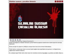Trabzonspor’dan İsrail'e "Silahlar Sussun, Çocuklar Ölmesin" Mesajı