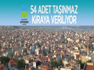 Balıkesir'de 54 adet taşınmaz kiraya verilecek