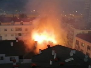 Trabzon’da Çatı Yangını Korkuttu