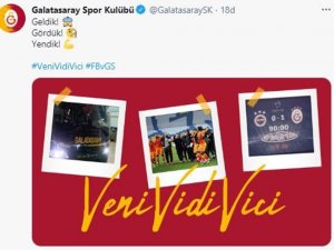Galatasaray: "Geldik! Gördük! Yendik!