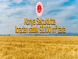 Konya Selçuklu'da icradan satılık 92.100 m² tarla