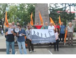 Trabzon'da Halkevleri'nden İsrail Protestosu