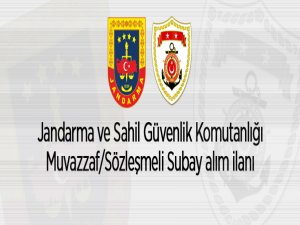 Jandarma Genel Komutanlığı ve Sahil Güvenlik Komutanlığı Muvazzaf/Sözleşmeli Subay alacak