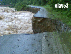 İkizdere Deresi Taştı