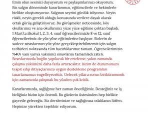 Bakan Selçuk: “Sevgili Gençler, Emin Olun Sesinizi Duyuyorum Ve Paylaşımlarınızı Okuyorum”