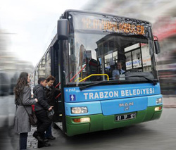 Trabzon'da bayramda otobüsler ücretsiz
