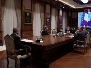 Cumhurbaşkanı Erdoğan, Fransa Cumhurbaşkanı Macron İle Görüştü