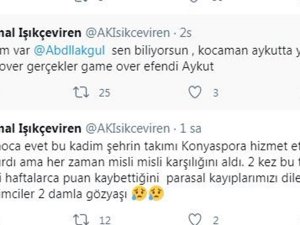 Konyasporlu Yöneticiden Tepki Çeken Kocaman Paylaşımı