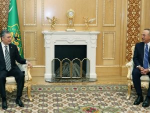Bakan Çavuşoğlu Türkmenistan Devlet Başkanı Berdimuhamedov Tarafından Kabul Edildi