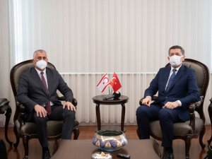 Milli Eğitim Bakanı Selçuk, Kktc Milli Eğitim Ve Kültür Bakanı Amcaoğlu İle Görüştü