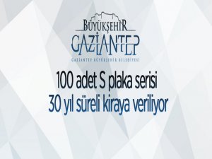 100 adet S plaka serisi 30 yıl süreli kiraya verilecek