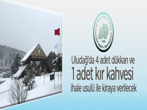 Uludağ'da 4 Dükkan, 1 Kahve Kiraya Verilecek