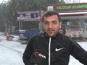 Mart Ayında Yağan Kara Esnaf Hem Sevindi Hem Şaşırdı