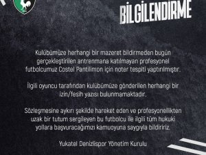 Denizlispor’da Pantilimon Krizi