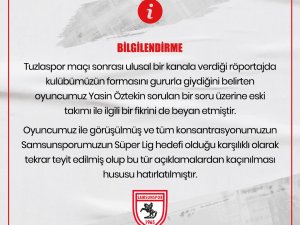 Samsunspor’dan Yasin Öztekin’e “Galatasaray” Uyarısı