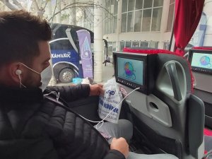 Afad’tan Otobüsle Seyahat Eden Yolculara Videolu Afet Farkındalık Eğitimi