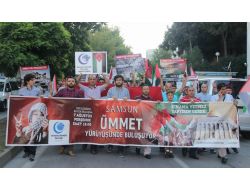 Samsun'da İsrail Protestosu