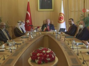 Tbmm Başkanı Şentop, Kuveyt Dışişleri Bakanı El Sabah’ı Kabul Etti