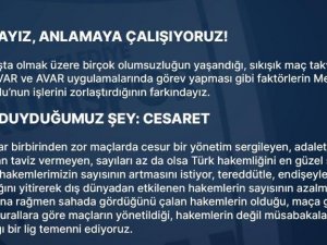 Bb Erzurumspor’dan Hakem Suat Arslanboğa’ya Tepki