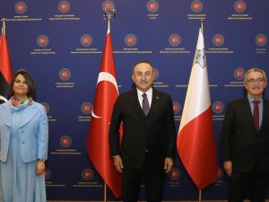 Bakan Çavuşoğlu, Libya Ve Maltalı Mevkidaşları İle Bir Araya Geldi