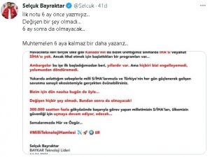Selçuk Bayraktar’dan Son Günlerde Çıkan Ambargo Haberlere Dair Açıklama