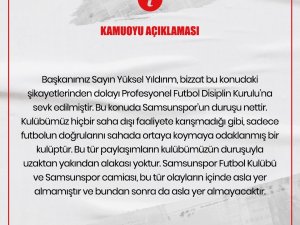 Samsunspor’dan ’Algı Operasyonu’ Tepkisi