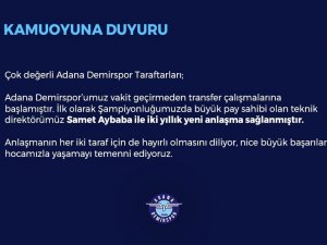 Adana Demirspor, Samet Aybaba İle Yola Devam Edecek