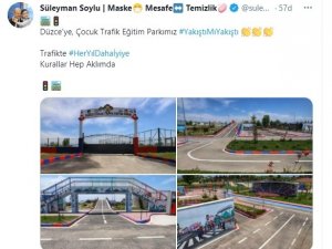 İçişleri Bakanı Süleyman Soylu’dan Düzce Paylaşımı