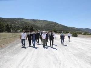 Vali Arslantaş, Salda Gölü’nde İncelemelerde Bulundu