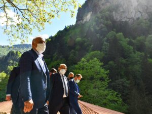 Sümela Manastırı’nda İncelemelerde Bulundular