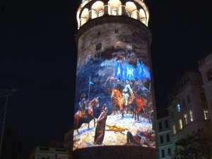 19 Mayıs Atatürk’ü Anma, Gençlik Ve Spor Bayramı, Galata Kulesi’ne Yansıtılan Slayt İle Kutlandı