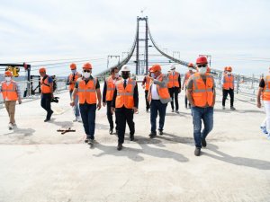 1915 Çanakkale Köprüsü’nün Ana Halat Kablo Montajı Tamamlandı