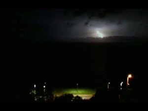 Giresun’da Şimşekler Geceyi Aydınlattı