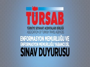 TÜRSAB enformasyon memurluğu ve enformasyon memurluğu yabancı dil sınav duyurusu