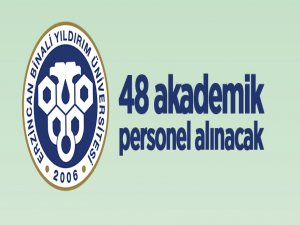 Erzincan Binali Yıldırım Üniversitesi akademik personel alım ilanı