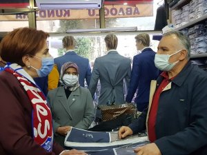 İ̇yi̇ Parti Genel Başkanı Akşener Esnafı Dinledi