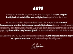 Ertuğrul Sağlam: “Süper Lig Dışındaki Kulüplerde Görev Yapmayı Düşünmüyorum”