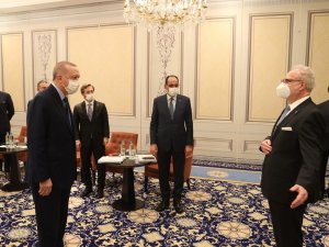 Cumhurbaşkanı Erdoğan, Letonya Cumhurbaşkanı Levits İle Görüştü