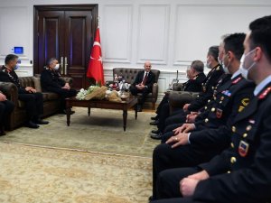 Bakan Soylu, Jandarma Genel Komutanı Orgeneral Çetin Başkanlığındaki Heyeti Kabul Etti