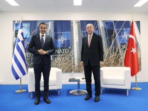Cumhurbaşkanı Erdoğan, Yunanistan Başbakanı Miçotakis İle Görüştü