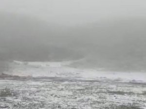 Turizm Merkezi Kaş’ta Yağan Kar Şaşkınlığı
