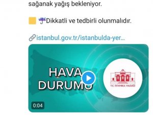 İ̇stanbul İçin Sarı Kodlu Uyarı